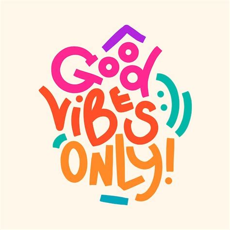 Premium Vector Good Vibes Only Text Typography Design Vector Template For T Shirt Poster