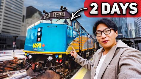 40 Hours On Canada’s Luxury Sleeper Train Via Rail Prestige Class Youtube