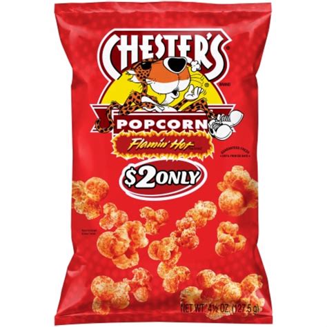 Chester S Flamin Hot Popcorn Oz Smiths Food And Drug