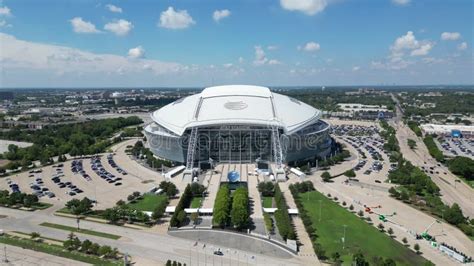 Aerial View Over The Atandt Stadium Home Of The Dallas Cowboys In