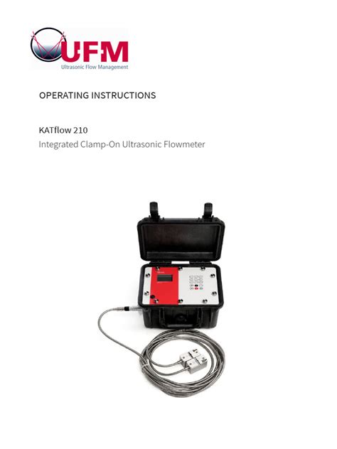 Ufm Manual Katflow210 En Pdf Flow Measurement Pipe Fluid Conveyance