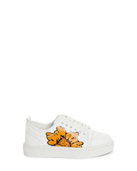 Christian Louboutin X Shun Sudo Adolon Donna Button Flower Low Top