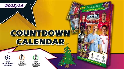 Topps Uefa Club Competitions Match Attax Countdown Calendar