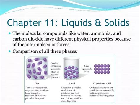 Ppt Chapter 11 Liquids And Solids Powerpoint Presentation Free