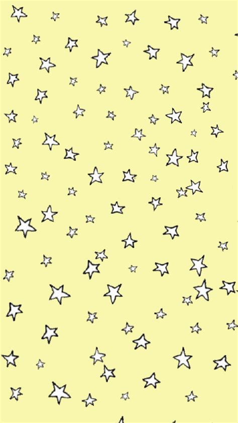 Aesthetic Wallpapers Stars Yellow