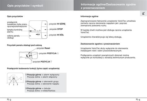 Elero Variotec Instrukcja Obs Ugi Instrukcj Nale Y Zachowa Pdf