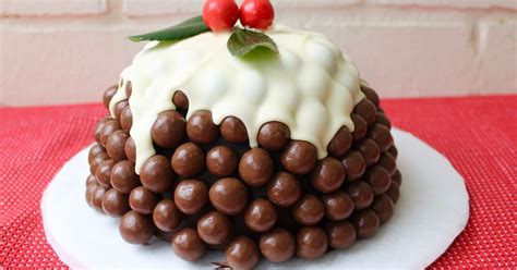 Christmas Pudding Malteser Cake Recipe - Kidspot