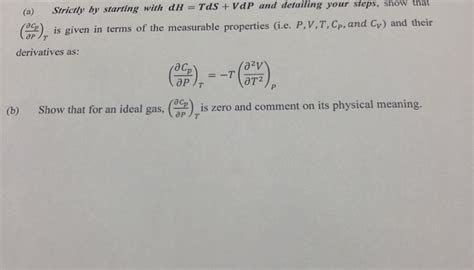 Solved Strictly By Starting With DH Tds VDP And Chegg