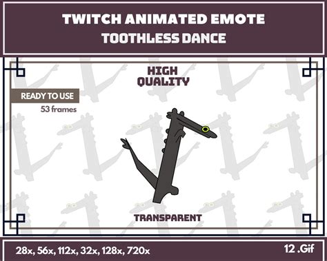 Toothless Dance Animated Emote Twitch Meme Emote Animated Dancing