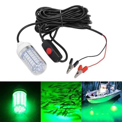 Green Lumi Re De P Che Led Sous Marine Lampe De Recherche De Leurres