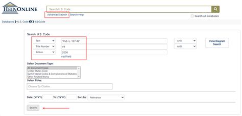 Search By Public Law Number In The United States Code Heinonline