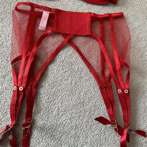 Agent Provocateur Lingerie Set Red Bra Knickers And Depop