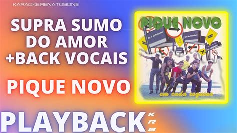 Supra Sumo Do Amor Back Vocais Pique Novo Playback Karaoke