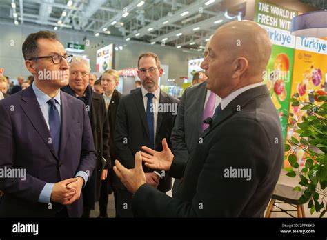 Cem Zdemir Federal Minister Of Food And Agriculture During The Fruit