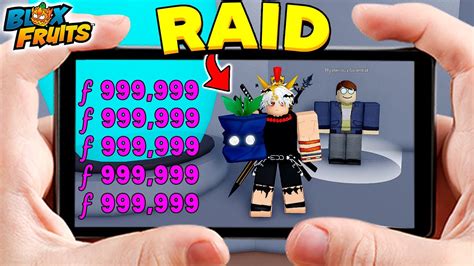 PASSEI 24 HORAS FAZENDO RAID No CELULAR No BLOX FRUITS YouTube