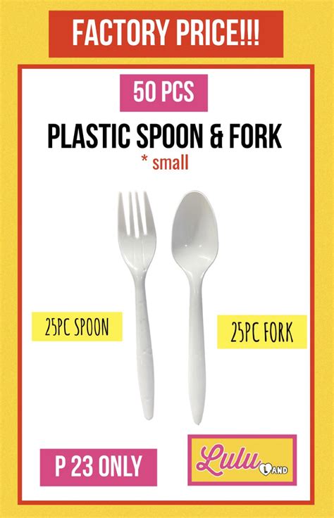 Plastic Spoon Fork Pcs Small Lazada Ph