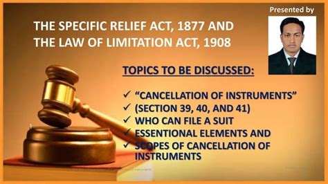 Specific Relief Act Presentation Ppt