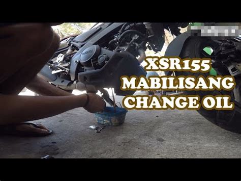 Quick Change Oil Yamaha XSR 155 YouTube