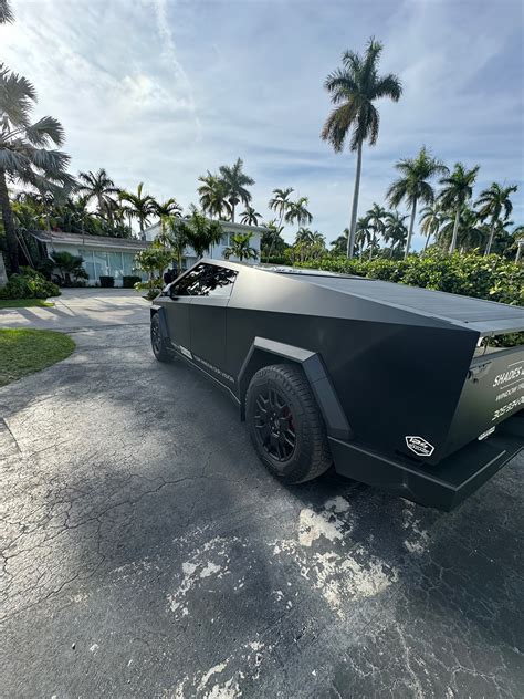 My Matte Black Cybertruck in South Beach | Tesla Cybertruck Forum ...