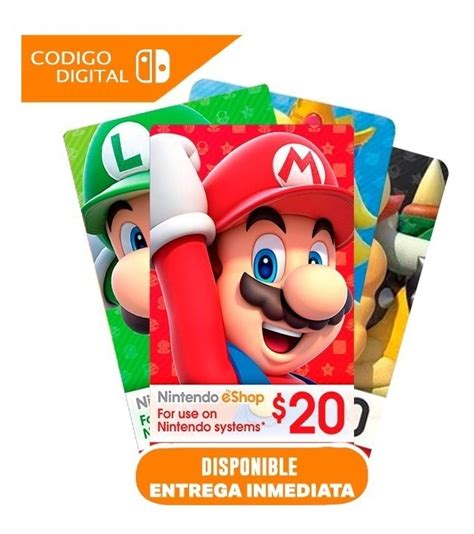 Tarjeta Nintendo Eshop 50 Usd Original Entrega En Minutos Mercado Libre