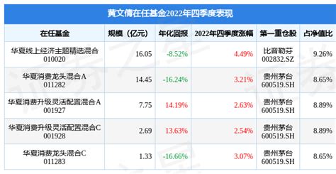 黄文倩2022年四季度表现，华夏线上经济主题精选混合基金季度涨幅449基金经理管理收益率