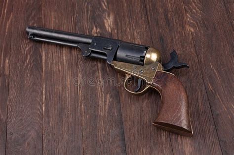 Old West Gun - Percussion Army Revolver Stock Image - Image of ...