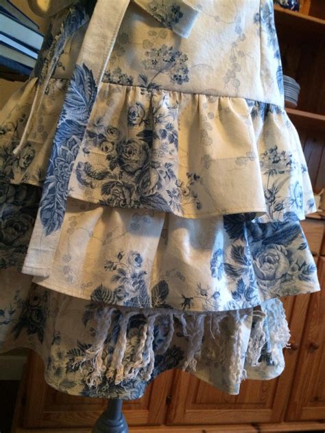 Ladies Ruffle Apron Etsy