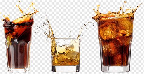 Glass Drink Iced Tea Whiskey Alcohol Cocktail Splash Spray Png