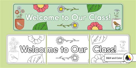 Welcome To Our Class Banner Teacher Made Twinkl