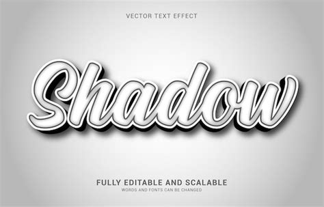 Premium Vector Editable Text Effect Shadow Style