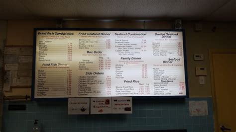 Menu At Blue Sea Seafood Market And Restaurant Tampa