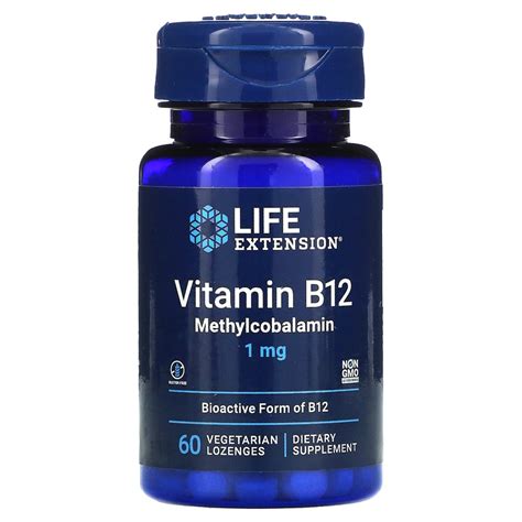 Life Extension Vitamin B12 1 Mg 60 Lozenges Vitacost