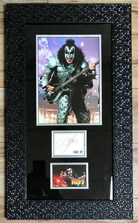 Gene Simmons Autographed Signed Kiss Custom Framed Display Jsa