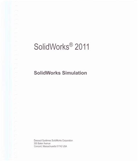 PDF SolidWorks Simulation UPV SolidWorks 2011 SolidWorks