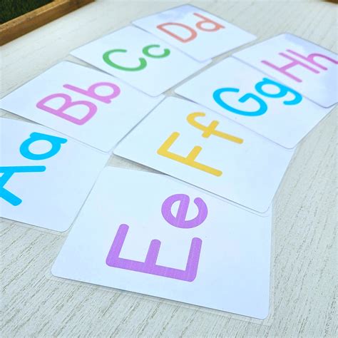 ABC Flashcards Kids Preschool Alphabet Flashcards Laminated - Etsy