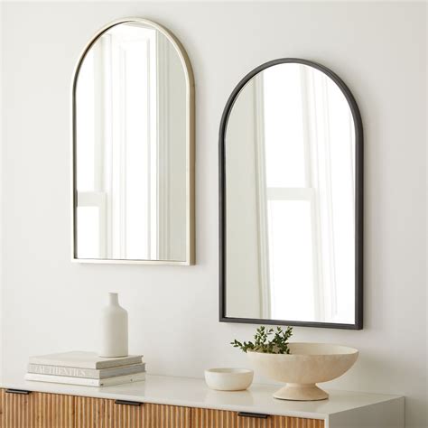 Metal Framed Arched Mirrors Bronze By West Elm West Elm Uk