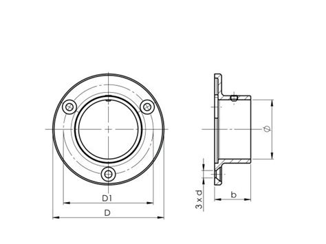 Sellon 24 Onlineshop Wandanschluss Wandanker Rohrhalter für Rohr Ø 42 4