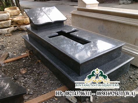 Kijing Makam Kristen Batu Granit Model Minimalis Terlaris Brand Bintang