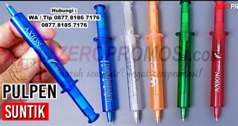 Jual Souvenir Pernikahan Pulpen Suntik Unik Zeropromosi Souvenir