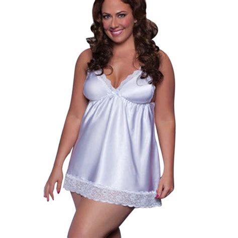 Zuwimk Lingerie For Women Plus Size Women Lingerie Lace Nightgown Mesh