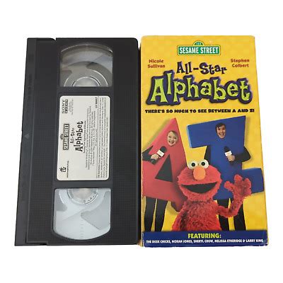 Sesame Street All Star Alphabet VHS 2005 Dixie Chicks Sheryl Crow RARE