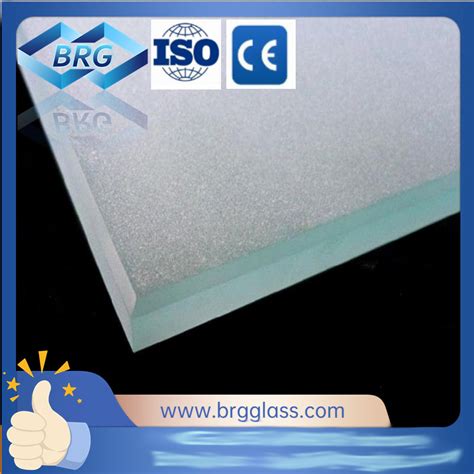 Low Iron Acid Glass Sandblasting Frosted Decorative Glass For Furniture China Acid Etched