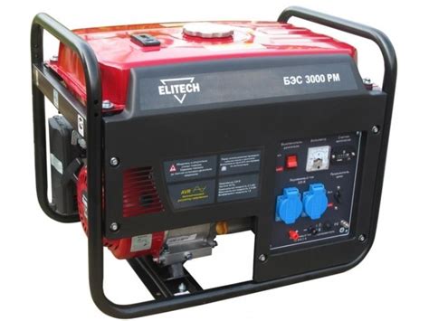 Бензиновый генератор Elitech БЭС 3000 РМ (бензогенератор)