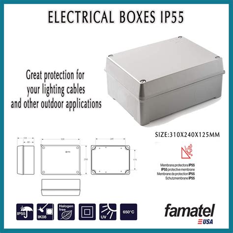 Plastic Waterproof Electrical Boxes IP55 Famatel USA