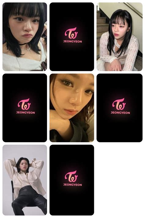 Twice Jeongyeon Pc Template In Printable Photo Card Photo Cards