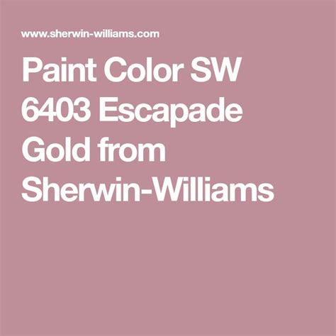 Paint Color Sw 6403 Escapade Gold From Sherwin Williams Sherwin