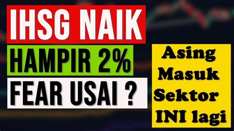 Setelah Tertekan Beberapa Hari Saham Saham Sektor Ini Akhirnya Rebound