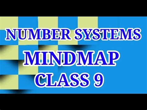 Mindmap Concept Mapping Of Number System Class 9 Maths YouTube