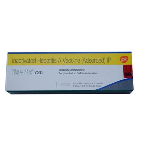 Havrix Hepatitis A Vaccine Usage Clinical Hospital Rs Vial