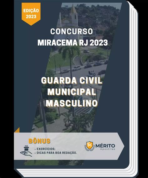 Apostila Guarda Civil Municipal Masculino Concurso Miracema RJ 2023